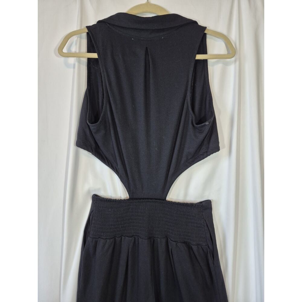 Free People Beach Sunday Funday Black Cotton Blend Jumpsuit Small - Picture 11 of 12